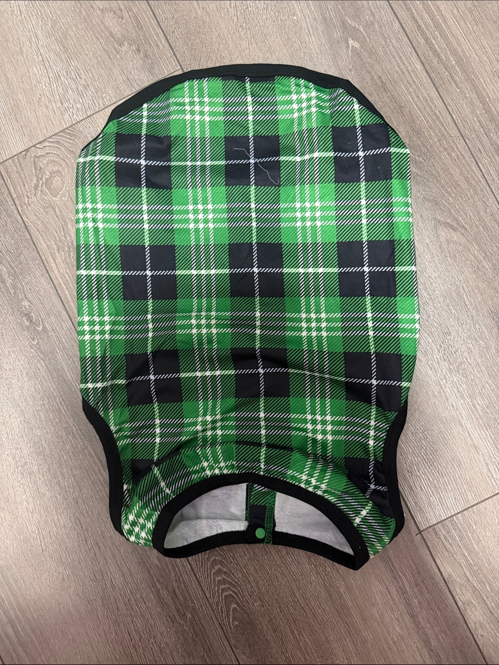 Green Plaid Dog Vest - Stylish Pet Apparel